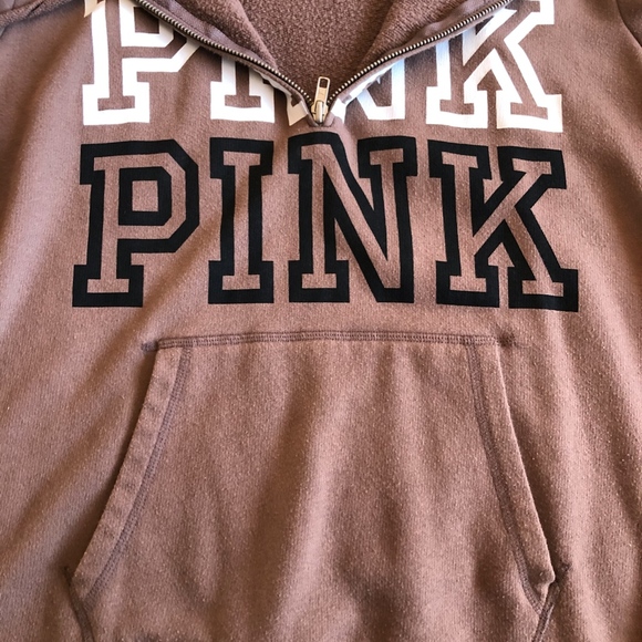 VS PINK Funnel Neck Half Zip Hoodie - Picture 2 of 4